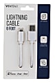 Vivitar Lightning To USB-A Cable, 6', Black, NIL1006-WHT-STK-24 1 thumbnail image