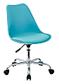 Ave Six Emerson Mid-Back Chair, Teal/Silver 1 thumbnail image