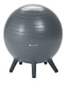 Gaiam Kids' Stay-N-Play XL Inflatable Ball Chair, Gray