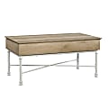 Sauder® Canal Street Lift-Top Coffee Table, Rectangular, Coastal Oak/White 1 thumbnail image