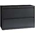 Lorell® 42"W x 18-5/8"D Lateral 2-Drawer File Cabinet, Charcoal 1 thumbnail image