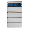 Lorell® Fortress 36"W x 18-5/8"D Lateral 5-Drawer File Cabinet, Light Gray 1 thumbnail image