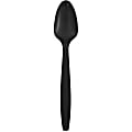 JAM PAPER Big Party Pack of Premium Plastic Spoons, Black, 100 Disposable Spoons/Box  1 thumbnail image