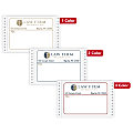 Custom Printed Pinfed Continuous-Feed Dot Matrix Color Labels, 2-15/16" x 4" Rectangle, Box Of 500 Labels