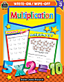 Teacher Created Resources Write-On/Wipe-Off Book, Multiplication, Grade 3