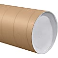 Office Depot® Brand Jumbo Mailing Tubes, 10" x 36", 80% Recycled, Kraft, Case Of 8