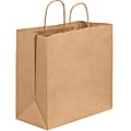 Partners Brand Paper Shopping Bags, 13"H x 7"W x 13"D, Kraft, Case Of 250 1 thumbnail image