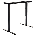 Lorell® Quadro Electric Sit-To-Stand Desk Two-Tier Base, Black 1 thumbnail image