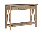 Linon Rockport Console Table, Driftwood 1 thumbnail image