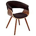 Lumisource Vintage Mod Chair, Espresso/Walnut