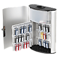 Durable Key Combination 54-Key Locking Aluminum Key Box, 15 3/4" x 11 3/4" x 4 5/8", Silver 1 thumbnail image