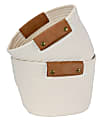 GNBI 2-Piece Cotton Basket Set, Cream/Natural