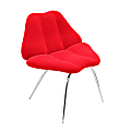 Lumisource Smooch Chair, Red/Silver 1 thumbnail image