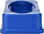 Alpine Slim Swinging Trash Can Lid, 5"H x 20"W x 12"D, Blue 1 thumbnail image