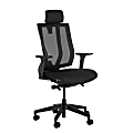 VARI Ergonomic Nylon High-Back Task Chair, With Headrest, Black