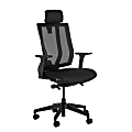 VARI Ergonomic Nylon High-Back Task Chair, With Headrest, Black 1 thumbnail image