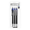uni-ball® JetStream™ RT Retractable Ballpoint Pens, Bold Point, 1.0 mm, Black Barrel, Blue Ink, Pack Of 3
