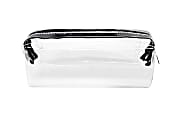 Office Depot® Brand Clear Tube Pencil Pouch, 7-1/4" x 2-3/4", Clear/Black 1 thumbnail image