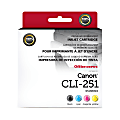 Office Depot® Brand Remanufactured Black, Cyan, Magenta, Yellow Inkjet Cartridge Replacement For Canon CLI-251, ODCLI251BCMY, Pack Of 4 1 thumbnail image