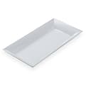 American Metalcraft Melamine Platters, 8-1/4" x 18", White, Case Of 12 Platters