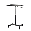 Victor® High Rise™ 31"W Mobile Adjustable Standing Desk, Black