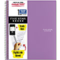 Five Star® Wire-Bound Notebook, 8-1/2" x 11", 1 Subject, College Ruled, 100 Sheets, Amethyst Purple