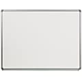 Flash Furniture Porcelain Magnetic Dry-Erase Whiteboard, 36" x 48", Aluminum Frame With Silver Finish