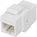 Intellinet Network Solutions Cat6 RJ45 Inline Coupler, Keystone Type, UTP, White - 50 Micron Gold Plated Contacts 1 thumbnail image