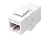 Intellinet - Modular insert (coupling) - CAT 6 - UTP - RJ-45 - white 1 thumbnail image