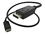 UNC Group - DisplayPort cable - DisplayPort (M) latched to DisplayPort (M) latched - 10 ft - black
