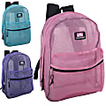 Trailmaker Mesh Backpacks With Zip Front Pockets, Girls', Assorted Colors, Pack Of 24 Backpacks