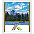 Amanti Art Eva White Gold Picture Frame, 23" x 27", Matted For 20" x 24" 1 thumbnail image