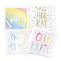 Taylor Party/Event And Ceremony Printed Napkins, 4-3/4" x 4-3/4", Assorted Designs, Box Of 48 Napkins 1 thumbnail image