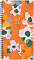 2024 Willow Creek Press Weekly/Monthly Spiral Pocket Planner, 6-1/2" x 4", Poppies, January To December