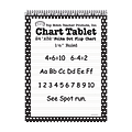 Top Notch® Polka Dot Chart Tablets, 24" x 32", 1 1/2" Ruled, Black, Pack Of 2