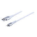 Ativa® USB Type-A To Lightning Charge And Sync Cable, 9', White, 45902