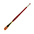 Grumbacher Goldenedge Watercolor Paint Brush, 1/2", Oval Wash, Synthetic Filament, Dark Red 1 thumbnail image