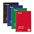 C-Line College Rule Spiral Notebooks, 9” x 11”, 3 Subject, 120 Sheets, Assorted Colors, Pack Of 12 Notebooks 1 thumbnail image