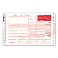 ComplyRight 1099-MISC Continuous Self-Mailer Tax Forms For 2017, Outside Copies A And C/Inside Copy B, 3-Part, 9" x 11", Pack Of 100 Forms