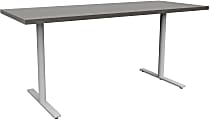 Safco® Jurni Multi-Purpose Post Leg Table With Glides, 29”H x 24”W x 60”D, Asian Night/Silver 1 thumbnail image