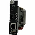 Perle CM-1000-S1SC120U Gigabit Ethernet Media Converter Managed Module - 1 x Network (RJ-45) - 1 x SC Ports - 10/100/1000Base-T, 1000Base-BX - 74.56 Mile - Internal