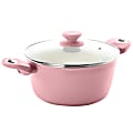 Gibson Home Plaza Cafe Aluminum Non-Stick Dutch Oven, 4.5-Quart, Lavender 1 thumbnail image