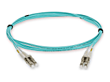 AddOn 2m HP AJ835A Compatible LC OM3 Aqua Patch Cable - Patch cable - LC multi-mode (M) to LC multi-mode (M) - 2 m - fiber optic - duplex - 50 / 125 micron - OM3 - halogen-free - aqua