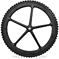 Rubbermaid Commercial Big Wheel Cart Replacement Wheel - 8" Diameter - Black - 1 / Carton 1 thumbnail image