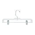 Honey Can Do Crystal-Patterned Bottom Hangers, 14" x 7-1/8", Clear, Pack Of 12 Hangers 1 thumbnail image