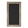 DesignOvations Beatrice Magnetic Framed Chalkboard, 13” x 23”, Black, Rustic Brown Plastic Frame 1 thumbnail image
