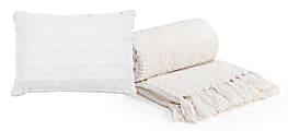 Realspace™ Pillow And Blanket Set, White 1 thumbnail image