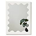 Dormify Lola Medium Ripple Mirror, White 1 thumbnail image