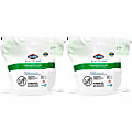 Clorox Healthcare Hydrogen Peroxide Cleaner Disinfectant Wipes Bucket Refill - 11" Lx12" W  - White - 185/Pack - 2/Carton - 30827CT 1 thumbnail image