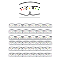Teacher Created Resources® Die-Cut Border Trim, Squiggles And Colorful Dots, 35’ Per Pack, Set Of 6 Packs 1 thumbnail image
